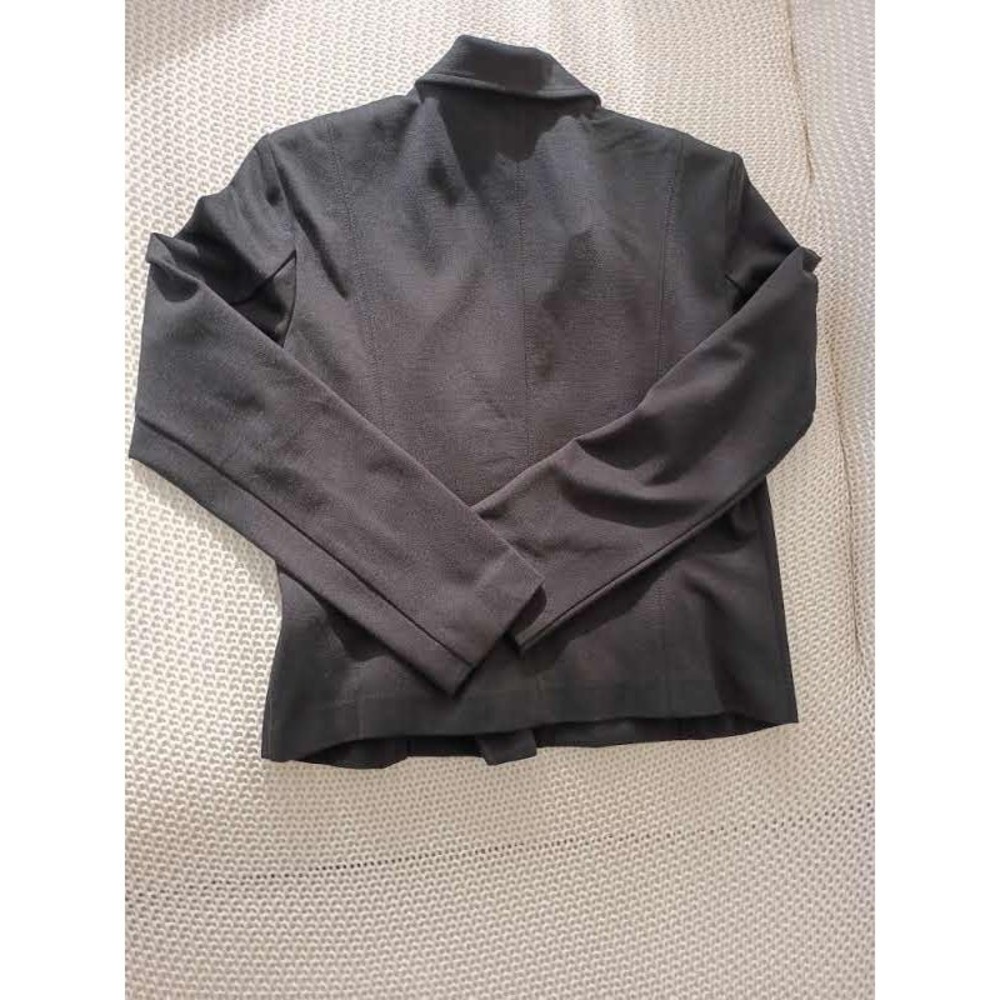 bar III Black Asymmetrical Zipper Moto Jacket‎ Blazer Style Size Small - Picture 15 of 15